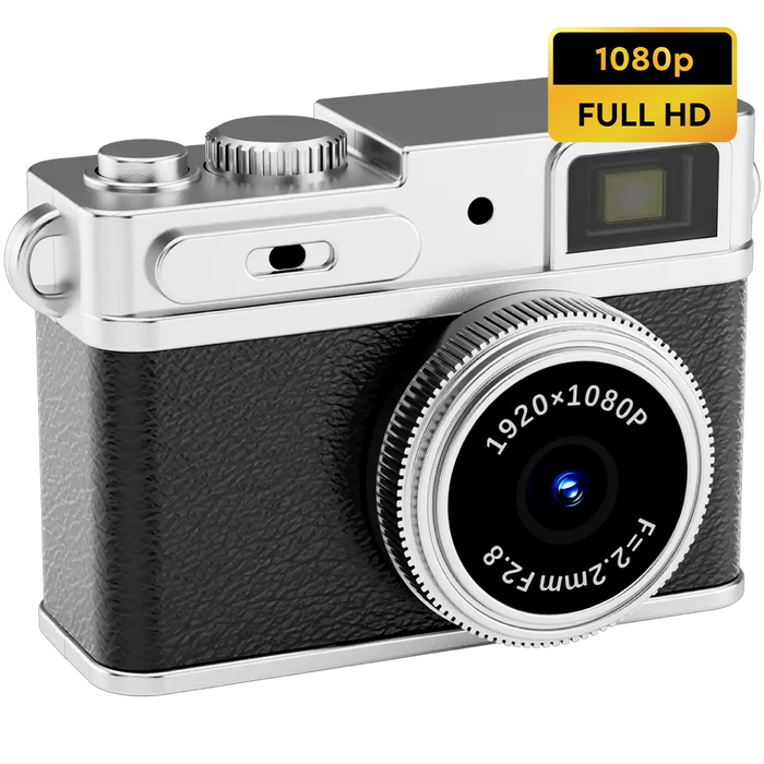 Denver Mini Digitale Camera – FullHD video & Foto 12MP -  0.96" TFT Scherm - Retro Design – Sleutelhanger - Video Camera - DMC1203
