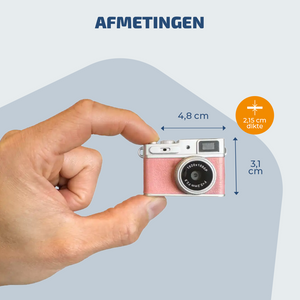 Denver Mini Digitale Camera – FullHD video & Foto 12MP -  0.96" TFT Scherm - Retro Design – Sleutelhanger - Video Camera - DMC1203