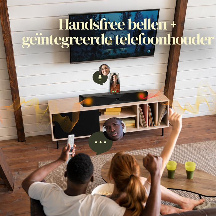 Denver Soundbar met Bluetooth - Telefoonhouder & Ingebouwde Verlichting - DSB1011