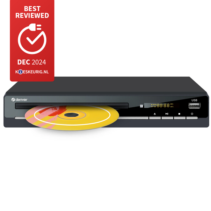 Denver DVD Speler met HDMI - Ondersteund Full HD - CD Speler - Dolby Digital Decoder - Coax / Scart / USB - DVH7787 - Denvershop