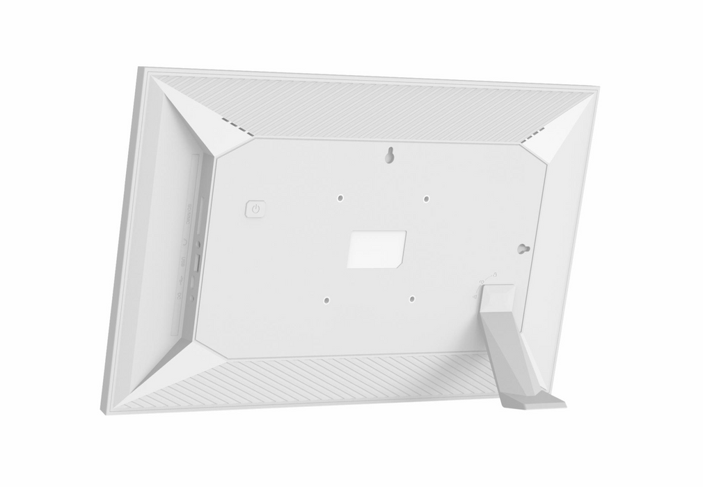 Denver PFF1504 digitale fotolijst 15.6 inch wit – achteraanzicht packshot