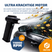Denver Air Duster - Luchtblazer - Perslucht - Compressed Air - Stofreiniger - 2 opzetstukken - 110000RPM - Draadloos & oplaadbaar - 6000 mAh - HJB172