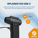Denver Air Duster - Luchtblazer - Perslucht - Compressed Air - Stofreiniger - 2 opzetstukken - 110000RPM - Draadloos & oplaadbaar - 6000 mAh - HJB172