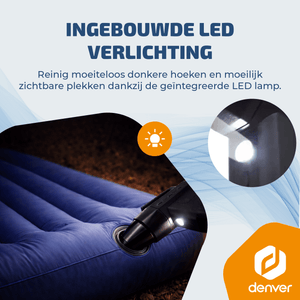 Denver Air Duster - Luchtblazer - Perslucht - Compressed Air - Stofreiniger - 2 opzetstukken - 110000RPM - Draadloos & oplaadbaar - 6000 mAh - HJB172