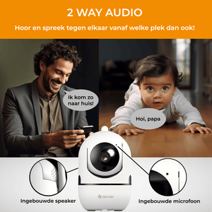 Denver Beveiligingscamera Indoor - Huisdiercamera - Camera met Nachtzicht - Tuya App - WiFi - HD - Bewegingsdetectie - IIC172 - Denvershop