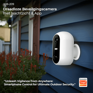 Denver Beveiligingscamera Draadloos Buiten - Nachtzicht - Tuya App - WiFi - Full HD - Bewegingsdetectie - Eenvoudige installatie - IOB209 - Denvershop