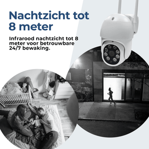 Denver Beveiligingscamera Buiten en Binnen - met Nachtzicht - Met WiFi & App - Full HD - Bewegingsdetectie - IOC224 - Denvershop