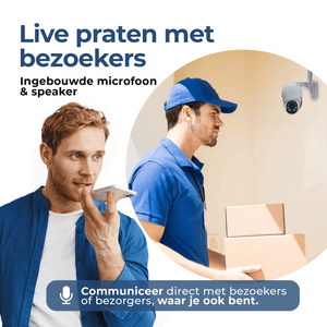 Denver Beveiligingscamera Buiten en Binnen - met Nachtzicht - Met WiFi & App - Full HD - Bewegingsdetectie - IOC224 - Denvershop