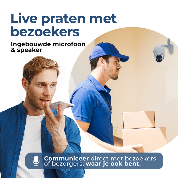 Denver Beveiligingscamera Buiten en Binnen - met Nachtzicht - Met WiFi & App - Full HD - Bewegingsdetectie - IOC224