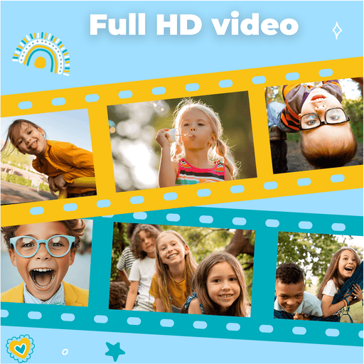 [Blauw] - Denver Kindercamera Full HD - Selfie Camera - 40MP - Digitale Camera Kinderen - Foto en Video - Spelletjes - KCA1340 - Denvershop
