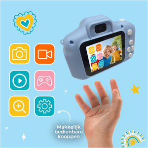Denver Kindercamera Full HD - Selfie Camera - 40MP - Digitale Camera Kinderen - Foto en Video - Spelletjes - KCA1340