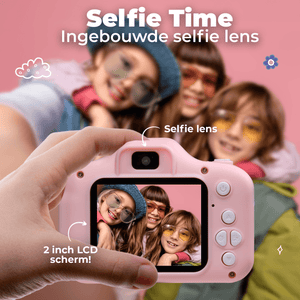 Denver Kindercamera Full HD - Selfie Camera - 40MP - Digitale Camera Kinderen - Foto en Video - Spelletjes - KCA1340