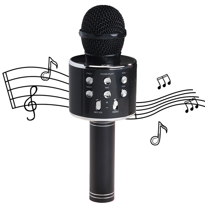 Denver Karaoke Microfoon Bluetooth - Draadloos - Karaoke Set - Ingebouwde Speaker - AUX - MicroSD - KMS20