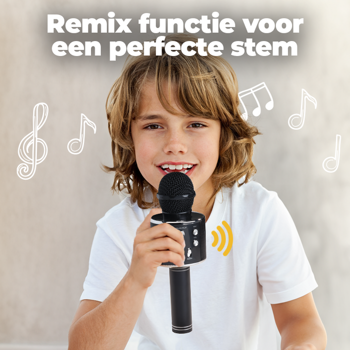 Denver Karaoke Microfoon Bluetooth - Draadloos - Karaoke Set - Ingebouwde Speaker - AUX - MicroSD - KMS20