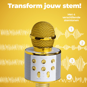 Denver karaokemicrofoon · draadloos, speaker en microSD