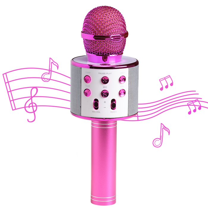 Denver Karaoke Microfoon Bluetooth - Draadloos - Karaoke Set - Ingebouwde Speaker - AUX - MicroSD - KMS20