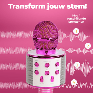 Denver karaokemicrofoon · draadloos, speaker en microSD