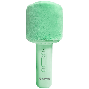 Denver karaokemicrofoon met fluffy afwerking · draadloos en bluetooth