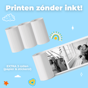 Denver Kindercamera Full HD met Printer - Selfie Camera - 20MP - Digitale Camera Kinderen - Foto - Video - Spelletjes - KPC1363