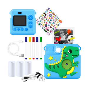 Denver Kindercamera Full HD met Printer - Selfie Camera - 20MP - Digitale Camera Kinderen - Foto - Video - Spelletjes - KPC1363