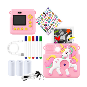 Denver Kindercamera Full HD met Printer - Selfie Camera - 20MP - Digitale Camera Kinderen - Foto - Video - Spelletjes - KPC1363