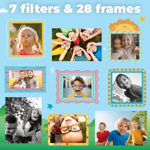 Denver Kindercamera Full HD met Printer - Selfie Camera - 48MP - Digitale Camera Kinderen - Foto en Video - Spelletjes - KPC1370NS