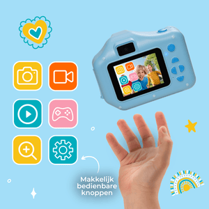 Denver Kindercamera Full HD met Printer - Selfie Camera - 48MP - Digitale Camera Kinderen - Foto en Video - Spelletjes - KPC1370NS
