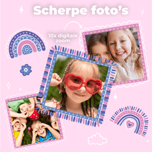 Denver Kindercamera Full HD met Printer - Selfie Camera - 48MP - Digitale Camera Kinderen - Foto en Video - Spelletjes - KPC1370