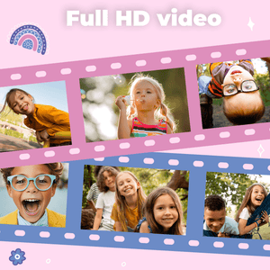 Denver Kindercamera Full HD met Printer - Selfie Camera - 48MP - Digitale Camera Kinderen - Foto en Video - Spelletjes - KPC1370