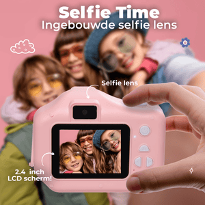Denver Kindercamera Full HD met Printer - Selfie Camera - 48MP - Digitale Camera Kinderen - Foto en Video - Spelletjes - KPC1370