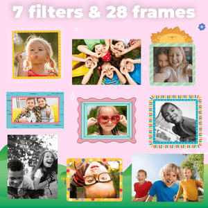 Denver Kindercamera Full HD met Printer - Selfie Camera - 48MP - Digitale Camera Kinderen - Foto en Video - Spelletjes - KPC1370NS