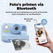 Denver Kindercamera Full HD met Printer - Selfie Camera - 48MP - Digitale Camera Kinderen - Bluetooth printer - Foto & Video - KPC1374BTW - Wit