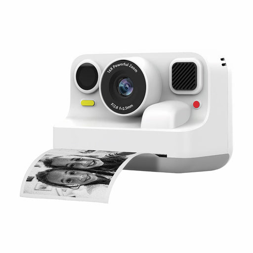 [Wit] - Denver Kindercamera Full HD met Printer - Selfie Camera - 48MP - Digitale Camera Kinderen - Foto & Video - Spelletjes - KPC1374BTW - Wit - Denvershop