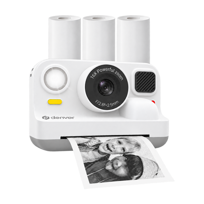Denver Kindercamera Full HD met Printer - Selfie Camera - 48MP - Digitale Camera Kinderen - Bluetooth printer - Foto & Video - KPC1374BT