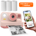 Denver Kindercamera Full HD met Printer - Selfie Camera - 48MP - Digitale Camera Kinderen - Bluetooth printer - Foto & Video - KPC1374BTW - Wit