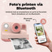 Denver Kindercamera Full HD met Printer - Selfie Camera - 48MP - Digitale Camera Kinderen - Bluetooth printer - Foto & Video - KPC1374BTW - Wit