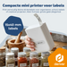 Denver Labelprinter - Bluetooth - Verbinding met smartphone - 15x40mm - Incl. 4 stickerrollen - MBP16