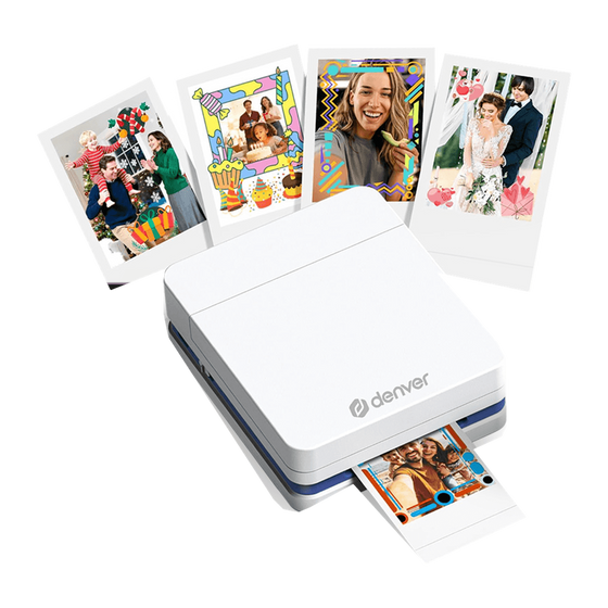 Denver MCP6010 mobiele fotoprinter met geprinte foto's