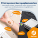 Denver Pocket Printer - Mobiele fotoprinter - Papier/Sticker/Magneet/Tattoo/Warmtepers printer - Incl. 20 printvellen - Bluetooth - MCP6010