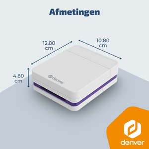 Denver Pocket Printer - Mobiele fotoprinter - Papier/Sticker/Magneet/Tattoo/Warmtepers printer - Incl. 20 printvellen - Bluetooth - MCP6010