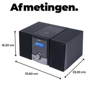 Denver DAB Radio CD Speler - Bluetooth - 60 voorkeuzezenders - DAB /FM / AUX - MDA285 - Denvershop