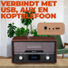 Denver DAB Radio CD Speler - Retro Radio - Bluetooth - 20 voorkeuzezenders - DAB /FM / AUX - MDA525