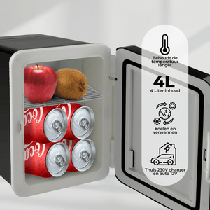 Denver Mini Koelkast - Koelen en Verwarmen - Skincare fridge - 12v Auto aansluiting - MFR404 - Denvershop
