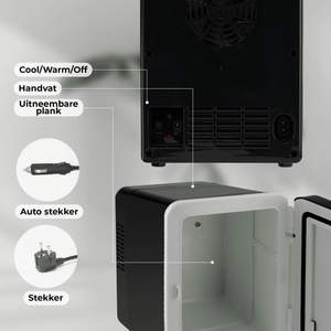 Denver Mini Koelkast - Koelen en Verwarmen - Skincare fridge - 12v Auto aansluiting - MFR404 - Denvershop