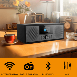 Denver Internet Radio - DAB Radio - FM Radio - CD Speler - Bluetooth - 200W - AUX/USB - MIR270