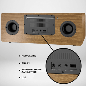 Denver Internet Radio - DAB Radio - FM Radio - CD Speler - Bluetooth - 200W - AUX/USB - MIR270