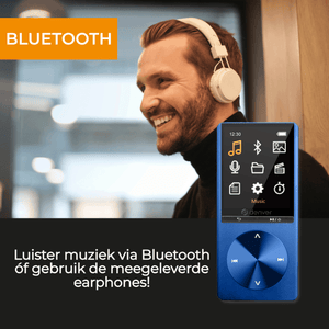 Denver MP3 / MP4 Speler - Bluetooth - USB - Shuffle - SD kaart tot 128GB - Incl. Oordopjes - Voice recorder - Dicatafoon - MP1820