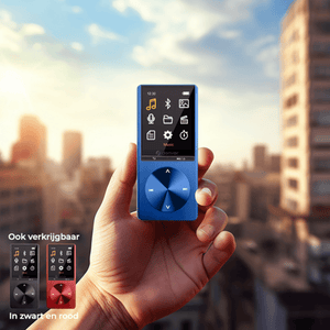 Denver MP3 / MP4 Speler - Bluetooth - USB - Shuffle - SD kaart tot 128GB - Incl. Oordopjes - Voice recorder - Dicatafoon - MP1820