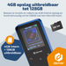 Denver MP3/MP4 Speler - Bluetooth - Shuffle/Repeat - SD kaart tot 128GB - Incl. oordopjes - Dictafoon - MP1830