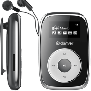 Denver MP3 Speler Incl. Oordopjes - uitbreidbaar tot 32GB - Shuffle modus - Kinderen & Volwassenen - Bevestigingsclip - AUX - MicroSD - MPS316
